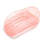 Wholesale flat Hollow Translucent Acetate Oval Claw Hair Clip L