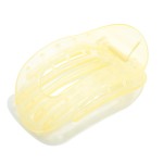 Wholesale flat Hollow Translucent Acetate Oval Claw Hair Clip L