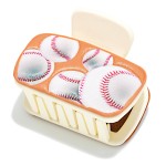 Wholesale embossed Vegan Leather Sports Ball Claw Hair Clip L