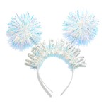 Wholesale glitter Happy Birthday Double Pom Headband One Fits Most