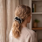 Wholesale soft Satin Hair Scrunchie silky smooth finish s gentle strands helps p