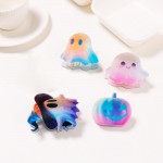 Wholesale ghost claw hair clip molded glossy acrylic soft marbled ombre finish S