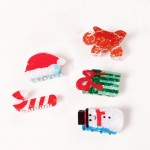 Wholesale holiday claw hair clip molded glossy acrylic hand painted seasonal det