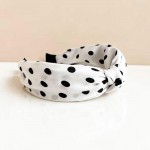 Wholesale silky Polka Dot Knotted Headband One Fits Most