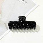 Wholesale dotted claw clip soft matte acrylic jaw long teeth hold thick hair sin