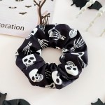 Wholesale halloween print scrunchie set ships coordinated multipack so customers