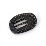 Wholesale pin Dot Translucent Flat Claw Clip glossy see through finish open oval