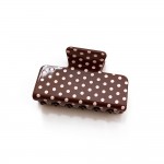 Wholesale polka Dot Rectangle Claw Clip glossy finish sturdy spring hinge grippy