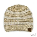 Wholesale c C HAT AM Metallic Knitted Beanie One Fits Most Acrylic