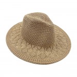 Wholesale do Everything Love Knit Panama Hat Wire Brim One Fits Most Polyester