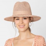 Wholesale do Everything Love Knit Panama Hat Wire Brim One Fits Most Polyester