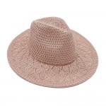 Wholesale do Everything Love Knit Panama Hat Wire Brim One Fits Most Polyester