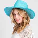 Wholesale frayed Edge Straw Sun Hat One Fits Most Internal Adjustable Drawstring