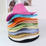 Wholesale frayed Edge Straw Sun Hat One Fits Most Internal Adjustable Drawstring