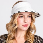 Straw Sun Visor With Edge Detail

- One Size Fits Most
- 100% Paper