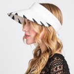 Wholesale straw Sun Visor Edge Detail One Fits Most Paper