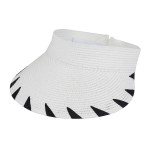 Wholesale straw Sun Visor Edge Detail One Fits Most Paper