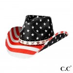 Wholesale c C CBC American Cowboy Hat Star Studs Trim Band One Fits Most Paper