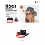 C.C CBC0028
American Cowboy Hat With Star Studs Trim Band

- One Size Fits Most
- 100% Paper