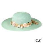 Wholesale c C STH Brim Sun Hat Shell Trimmed Band One Fits Most Internal Adjusta