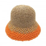 Wholesale do Everything Love Two Woven Straw Bucket Hat One Fits Most Paper