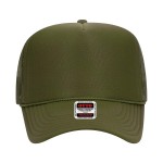 OTTO CAP 39-165
5 Panel High Crown Mesh Back Trucker Hat

- One Size Fits Most 
- Adjustable Snap Back 
- 100% Polyester - Front Panel With Lining 
- Polyester Foam Front

100% Polyester Front 100% Polyester Mesh Back The Traditional Look 5-panel cap Seamless Foam Front Panel with Lining Matching Color Braid 8 Rows Stitching on Visor Matching Fabric Under Visor Matching Color Sweatband Plastic Adjustable Snap OSFM - Adult (6 1/2 - 7 5/8)