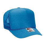 OTTO CAP 39-165
5 Panel High Crown Mesh Back Trucker Hat

- One Size Fits Most 
- Adjustable Snap Back 
- 100% Polyester - Front Panel With Lining 
- Polyester Foam Front

100% Polyester Front 100% Polyester Mesh Back The Traditional Look 5-panel cap Seamless Foam Front Panel with Lining Matching Color Braid 8 Rows Stitching on Visor Matching Fabric Undervisor Matching Color Sweatband Plastic Adjustable Snap OSFM - Adult (6 1/2 - 7 5/8)