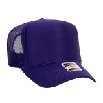 OTTO CAP 39-165
5 Panel High Crown Mesh Back Trucker Hat

- One Size Fits Most 
- Adjustable Snap Back 
- 100% Polyester - Front Panel With Lining 
- Polyester Foam Front

100% Polyester Front 100% Polyester Mesh Back The Traditional Look 5-panel cap Seamless Foam Front Panel with Lining Matching Color Braid 8 Rows Stitching on Visor Matching Fabric Undervisor Matching Color Sweatband Plastic Adjustable Snap OSFM - Adult (6 1/2 - 7 5/8)