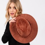 Wholesale soft Knit Panama Hat Braided Knit Band Adjustable Drawstring Inside On