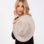 Wholesale soft Knit Panama Hat Braided Knit Band Adjustable Drawstring Inside On