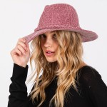 Wholesale soft Knit Panama Hat Braided Knit Band Adjustable Drawstring Inside On