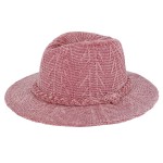 Wholesale soft Knit Panama Hat Braided Knit Band Adjustable Drawstring Inside On