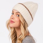Wholesale knit Cuffed Beanie One Fits Most Acrylic Nylon Wool