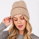 Wholesale knit Cuffed Beanie One Fits Most Acrylic Nylon Wool