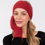 Wholesale fuzzy Knit Head Wrap One Fits Most Nylon