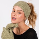 Wholesale fuzzy Knit Head Wrap One Fits Most Nylon