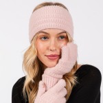 Wholesale fuzzy Knit Head Wrap One Fits Most Nylon