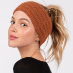 Wholesale fuzzy Knit Head Wrap One Fits Most Nylon
