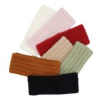 Wholesale fuzzy Knit Head Wrap One Fits Most Nylon