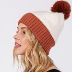 Wholesale cuffed Sherpa Beanie Faux Fur Pom One Fits All Polyester