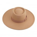 Wholesale felt Brim Hat Ribbon Bow Hat Band One Fits Most Internal Adjustable Dr