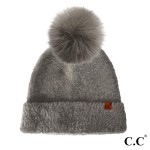 Wholesale c C HTC Plush Terry Chenille Pom Beanie Nylon One Fits Most