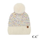 Wholesale c C HTC Confetti Pom Beanie One Fits Most Beanie Recycled Polyester Po