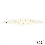 Wholesale c C HWE Star Pearl Embellishment Headwrap One Fits Most Acrylic