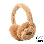 Wholesale kD EMS Kids Faux Fur Sherpa Earmuffs One Fits Most Adjustable Band Pol