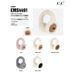 Wholesale c C EMS Suede Faux Fur Earmuffs One Fits Most Adjustable Band Polyeste