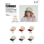 Wholesale c C TCM Two Canvas Trucker Cap Snap Back Closure One Fits Most Cotton