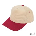 Wholesale c C TCM Corduroy Snap Back Cap One Fits Most Polyester Cotton