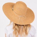 Wholesale brim Sun Hat Beaded Stone Rocks Star Stone Band One Fits Most Adjusta