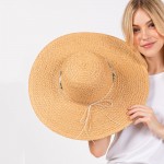 Wholesale brim Sun Hat Beaded Stone Rocks Star Stone Band One Fits Most Adjusta
